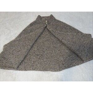 Vintage Wool Poncho Cape Cardigan Sweater Womens S M L Toggle Doncaster